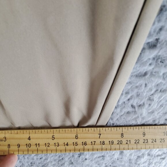 Jos A Bank Pants Mens 36x30 Tan Traveler Slim Fit Flat Front Chino - Picture 9 of 12